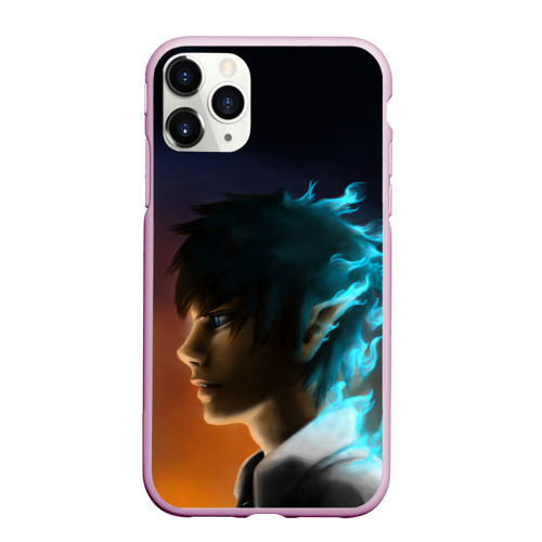 Чехол для iPhone 11 Pro матовый Rin Okumura - Blue Exorcist, цвет розовый