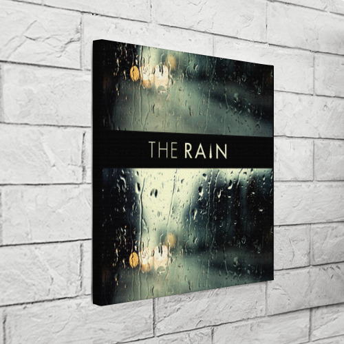 Холст квадратный  The Rain, цвет 3D печать - фото 3