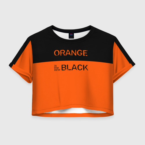 Женская футболка Crop-top 3D Orange Is the New Black, цвет 3D печать