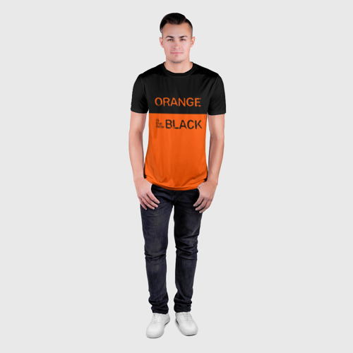 Мужская футболка 3D Slim Orange Is the New Black, цвет 3D печать - фото 4