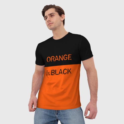 Мужская футболка 3D Orange Is the New Black, цвет 3D печать - фото 3