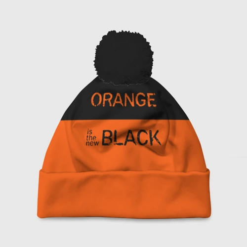 Шапка 3D c помпоном Orange Is the New Black