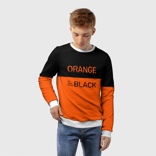 Детский свитшот 3D Orange Is the New Black, цвет 3D печать - фото 3