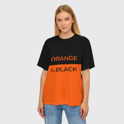 Женская футболка oversize 3D Orange Is the New Black - фото 2
