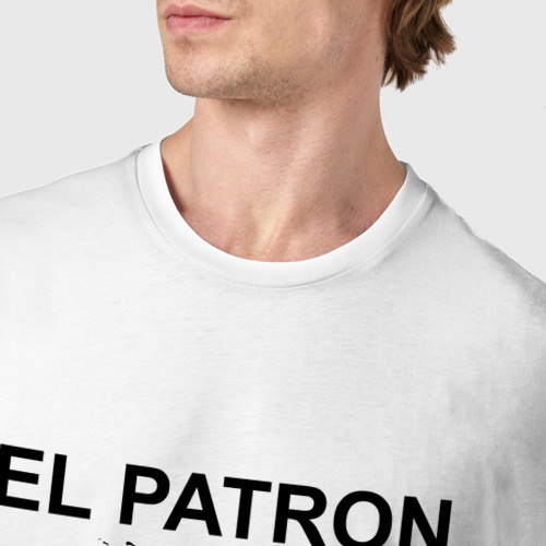 Мужская футболка хлопок Pablo Escobar, цвет белый - фото 6