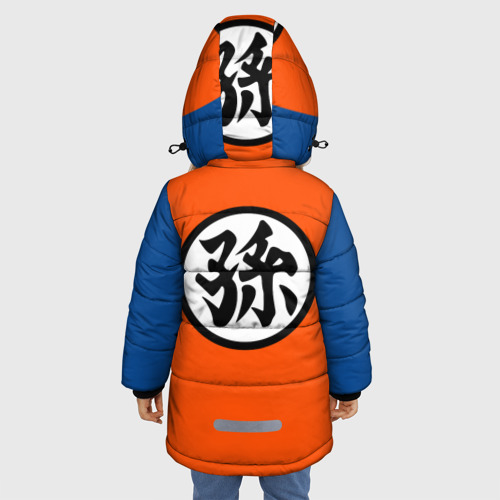 Зимняя куртка для девочек 3D Goku Kanji, цвет черный - фото 4