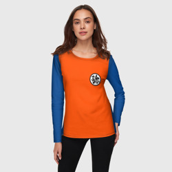 Женский лонгслив 3D Goku Kanji - фото 2