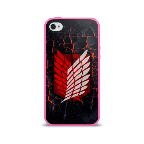Чехол для Apple iPhone 4/4S силиконовый глянцевый Атака Титанов Фото 01 Чехол для Apple iPhone 4/4S силиконовый глянцевый Атака Титанов Фото 01