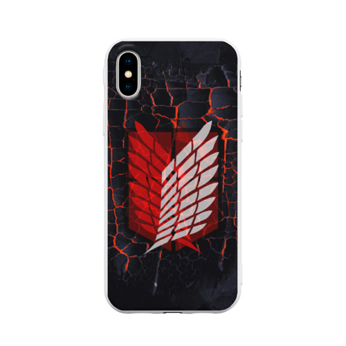 Чехол для iPhone X матовый Атака Титанов Фото 01 Чехол для iPhone X матовый Атака Титанов Фото 01