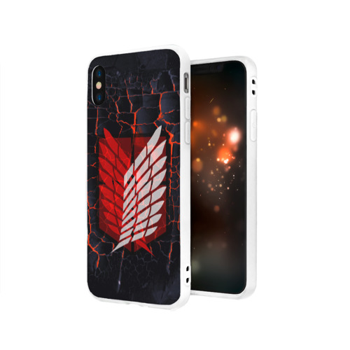 Чехол для iPhone X матовый Атака Титанов Фото 01 Чехол для iPhone X матовый Атака Титанов Фото 01