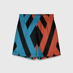 Детские спортивные шорты 3D Two XX on black