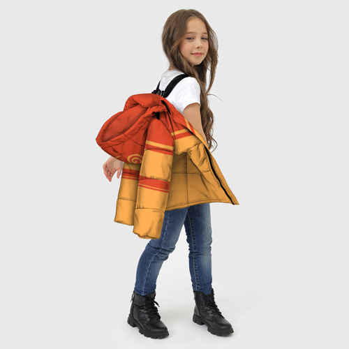 Зимняя куртка для девочек 3D с принтом Avatar - Aang, фото #4