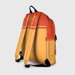 Рюкзак с принтом Avatar - Aang для любого человека, вид сзади №1. Цвет основы: белый