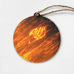 Деревянная игрушка круг Fairy tail natsu dragneel хвост феи