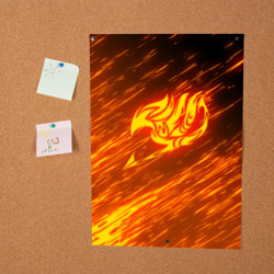Постер Fairy tail natsu dragneel хвост феи - фото 2