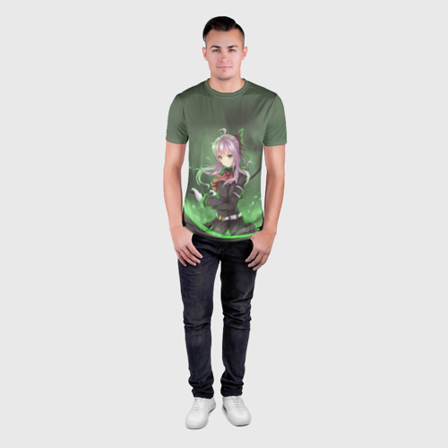 Мужская футболка 3D Slim Шиноа Хиираги, цвет 3D печать - фото 4