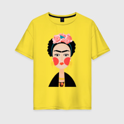 Женская футболка хлопок Oversize Фрида Кало