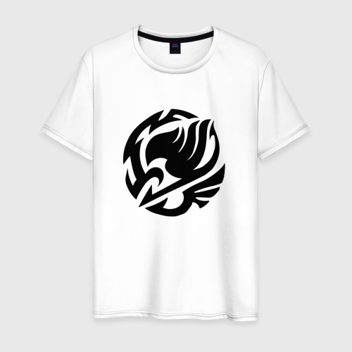 Мужская футболка хлопок Helmet Fairy tail Symbol, цвет белый