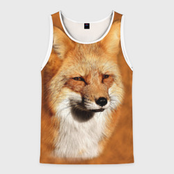Мужская майка 3D Лисичка