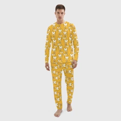 Мужской костюм для дома 3D Корги Паттерн - фото 2