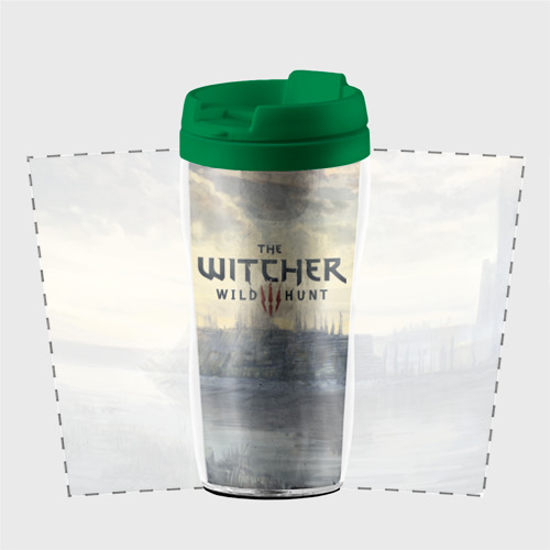 Термокружка-непроливайка The Witcher 3: Wild Hunt, цвет зеленый - фото 2