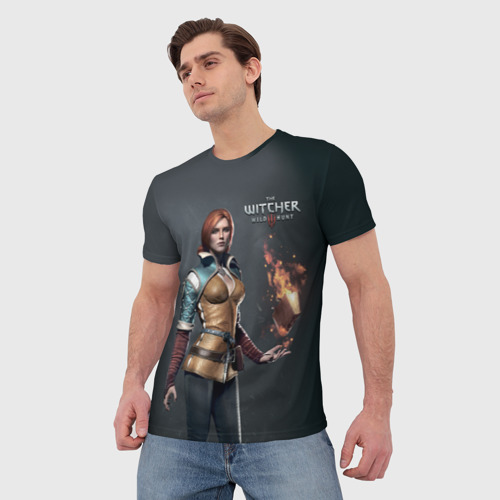 Мужская футболка 3D The Witcher 3, цвет 3D печать - фото 3