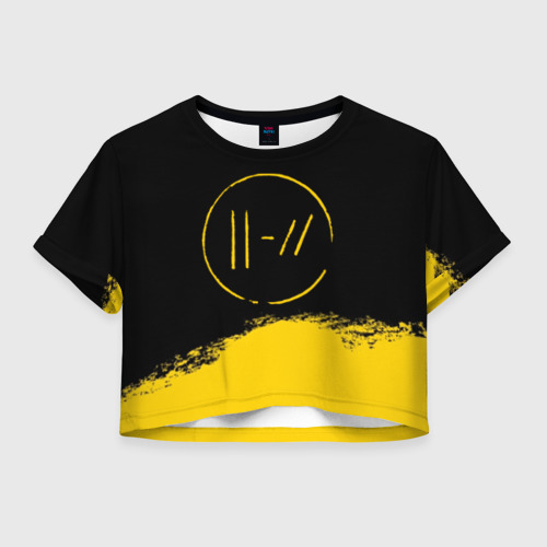 Женская футболка Crop-top 3D Twenty One pilots, цвет 3D печать