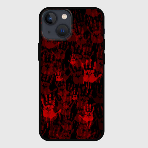 Чехол для iPhone 13 mini с принтом Кровавые руки кровь blood hands, вид спереди #2