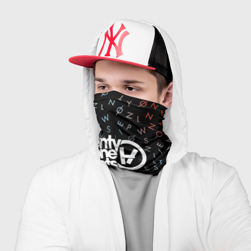 Бандана-труба 3D TWENTY ONE PILOTS  TOP, цвет 3D печать - фото 3