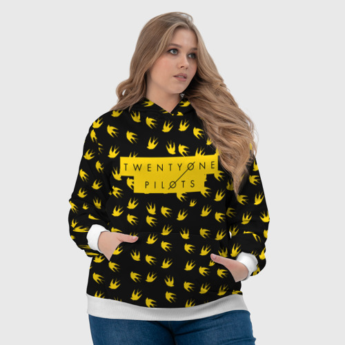 Женская толстовка 3D Twenty One pilots TOP, цвет 3D печать - фото 6