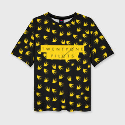 Женская футболка oversize 3D Twenty One pilots TOP