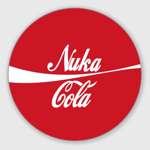 Круглый коврик для мышки Nuka cola