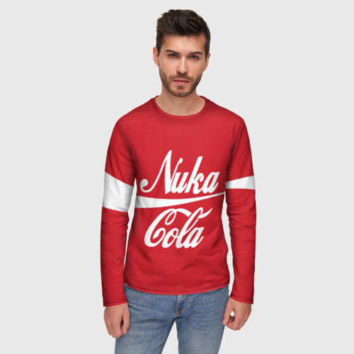 Мужской лонгслив 3D Nuka cola, цвет 3D печать - фото 3