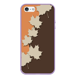 Чехол для iPhone 5/5S матовый Осенние листья