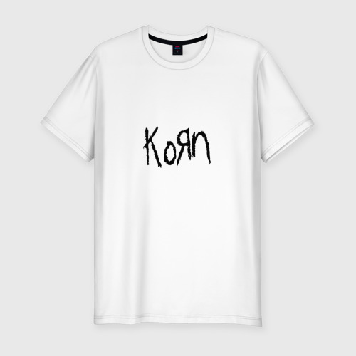 Мужская футболка хлопок Slim KOЯN, цвет белый