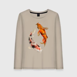 Женский лонгслив хлопок Инь-Ян