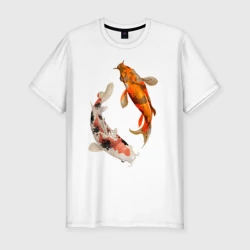 Мужская футболка хлопок Slim Инь-Ян