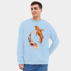 Мужской свитшот oversize без начеса хлопок Инь-Ян - фото 2