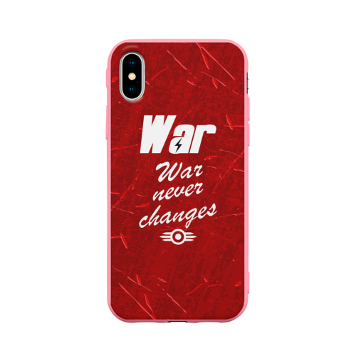 Чехол для iPhone X матовый War never changes