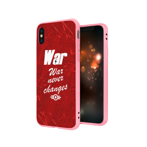 Чехол для iPhone X матовый War never changes - фото 3