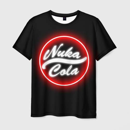 Мужская футболка 3D с принтом NUKA COLA, вид спереди #2
