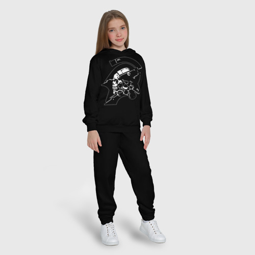 Детский костюм с толстовкой 3D Death Stranding, цвет черный - фото 5