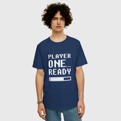 Мужская футболка хлопок Oversize с принтом Ready Player One, фото на моделе #1