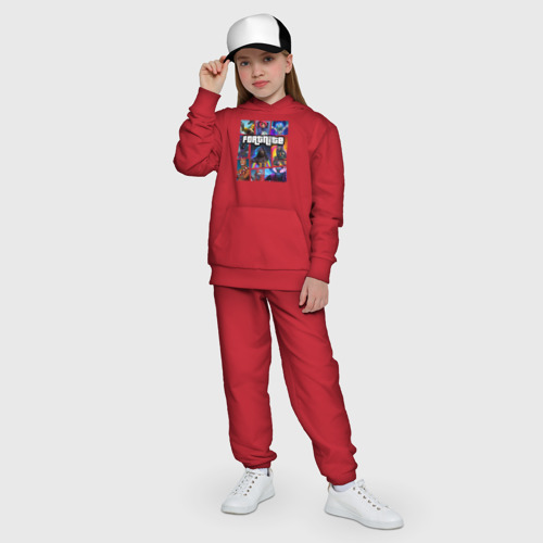 Детский костюм с толстовкой хлопок Fortnite gta style, цвет красный - фото 8