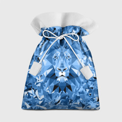 Подарочный 3D мешок Сине-бело-голубой лев
