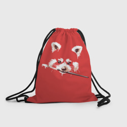 Рюкзак-мешок 3D Красная панда с кисточкой
