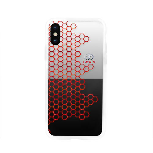 Чехол для Apple iPhone X силиконовый глянцевый TOYOTA. Фото 01 Чехол для Apple iPhone X силиконовый глянцевый TOYOTA. Фото 01