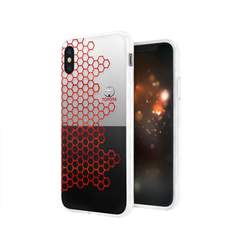 Чехол для Apple iPhone X силиконовый глянцевый TOYOTA. Фото 01 Чехол для Apple iPhone X силиконовый глянцевый TOYOTA. Фото 01