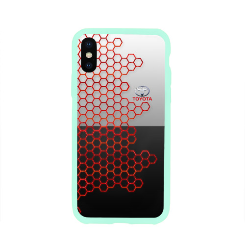 Чехол для iPhone X глянцевый TOYOTA. Фото 01 Чехол для iPhone X глянцевый TOYOTA. Фото 01