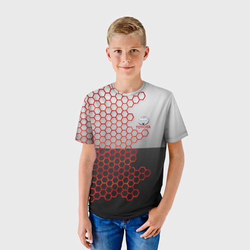 Детская футболка 3D Toyota brend: Соты Фото 01 Детская футболка 3D Toyota brend: Соты Фото 01